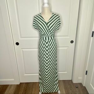 Merona Green Striped Dress